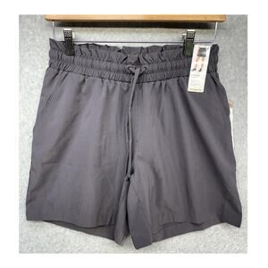 Mondetta Womens Athletic Shorts Paperbag Waist XS Purple Charcoal Lightweight